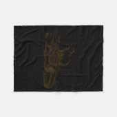 Couverture Polaire Funny Capybara Riding An Alligator Men Women Capyb (Devant (Horizontal))