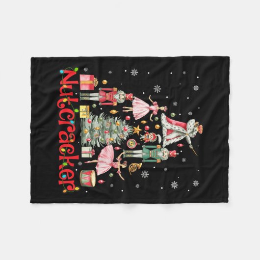 Couverture Polaire Funny Casse-Noisette Squad Arbre de Noël 2024 Homm (Devant (Horizontal))