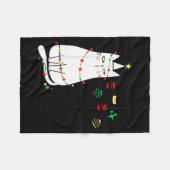Couverture Polaire Funny Cat Ball Buster Christmas Humor  (Devant (Horizontal))