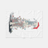 Couverture Polaire Funny Catahoula Leopard Dog Christmas Graphics Lig (Devant (Horizontal))