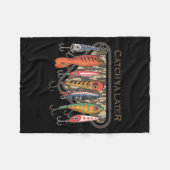 Couverture Polaire Funny Catch Ya Later Camo Fishing Lure Angler Fish (Devant (Horizontal))