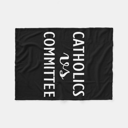 Couverture Polaire Funny Catholics Vs Committees  (Devant (Horizontal))