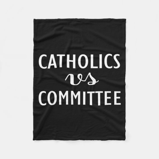 Couverture Polaire Funny Catholics Vs Committees  (Devant)