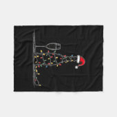 Couverture Polaire Funny Champagne Christmas Graphics Lights Lover Dr (Devant (Horizontal))