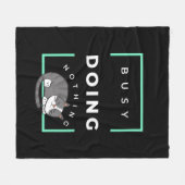 COUVERTURE POLAIRE FUNNY CHAT BUSY NE FAIT RIEN (Devant (Horizontal))