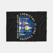 Couverture Polaire Funny Chemist Chemistry Is Like Cooking Science Ne (Devant (Horizontal))
