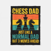 Couverture Polaire Funny Chess Dad Like Normal Dad Three Moves Ahead  (Devant)