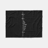 Couverture Polaire Funny Chess Heartbeat Checkers Board Game Tourname (Devant (Horizontal))