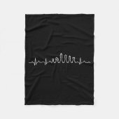 Couverture Polaire Funny Chess Heartbeat Checkers Board Game Tourname (Devant)