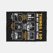 Couverture Polaire Funny Chess Player Things I Do In My Spare Time  (Devant (Horizontal))