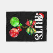 Couverture Polaire Funny Chest Nuts Chestnuts Matching Family Christm (Devant (Horizontal))