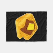 Couverture Polaire Funny Chicken & Waffles Matching Halloween Cos (Devant (Horizontal))