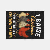 Couverture Polaire Funny Chicken Lover Gift – I Raise Chickens Farm H (Devant (Horizontal))