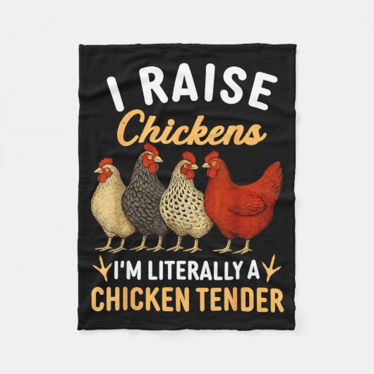 Couverture Polaire Funny Chicken Lover Gift – I Raise Chickens Farm H (Devant)