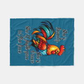 Couverture Polaire Funny Chicken Quote (Devant (Horizontal))