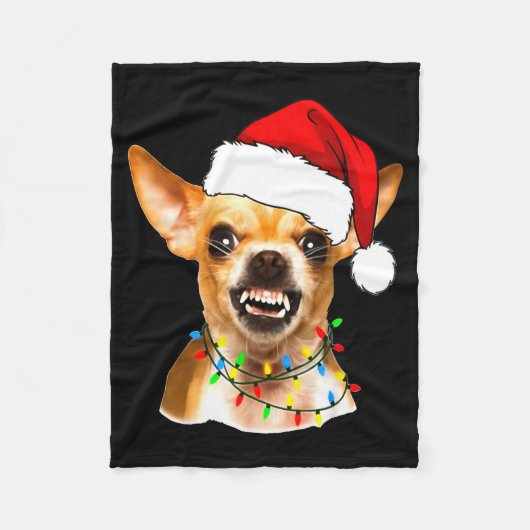 Couverture Polaire Funny Chihuahua Christmas Shirt For Dog Lovers Wom (Devant)