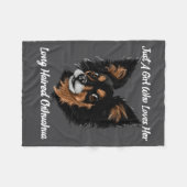 Couverture Polaire Funny Chihuahua Just A Girl (Devant (Horizontal))