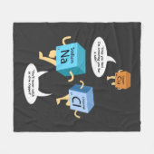 Couverture Polaire Funny Chimie Jeu de table périodique (Devant (Horizontal))