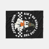 Couverture Polaire Funny Christian Ghost With Bible Retro Catholic Cu (Devant (Horizontal))