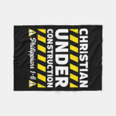 Couverture Polaire Funny Christian Under Construction Philipans 1-6 S (Devant (Horizontal))