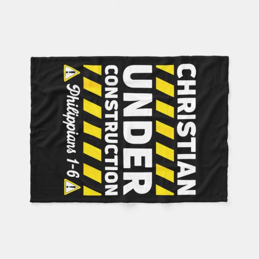 Couverture Polaire Funny Christian Under Construction Philipans 1-6 S (Devant (Horizontal))