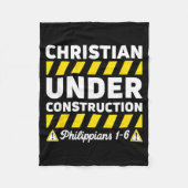 Couverture Polaire Funny Christian Under Construction Philipans 1-6 S (Devant)