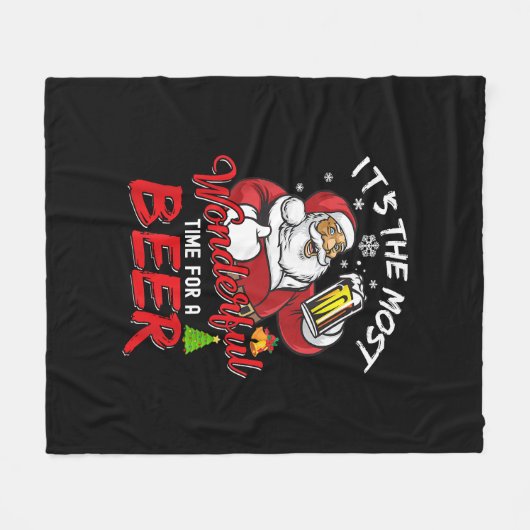 Couverture Polaire Funny Christmas (Devant (Horizontal))