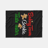 Couverture Polaire Funny Christmas Baking Team Cookie Taste Tester (Devant (Horizontal))