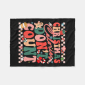 Couverture Polaire Funny Christmas Calories Don't Count Xmas Cookie  (Devant (Horizontal))