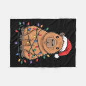 Couverture Polaire Funny Christmas Capybara Cute Cartoon Desing  (Devant (Horizontal))