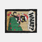 Couverture Polaire Funny Christmas Cat Christmas Tree Meowy Christmas (Devant (Horizontal))