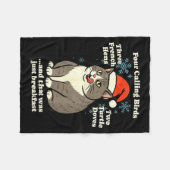 Couverture Polaire Funny Christmas Cat Meme Caroling Holiday Santa Ha (Devant (Horizontal))