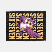 Couverture Polaire Funny Christmas Cool Owl Dabbing Xmas Dab Six Seve (Devant (Horizontal))