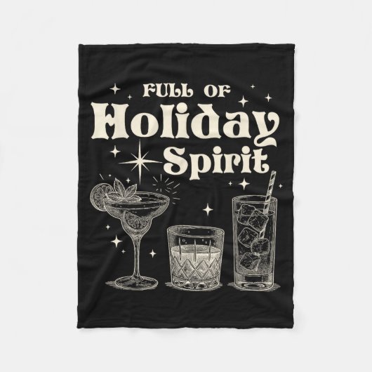 Couverture Polaire Funny Christmas Drinking Full Of Holiday Srit  (Devant)
