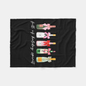 Couverture Polaire Funny Christmas Drinks Tail Champagne Holiday Srit (Devant (Horizontal))