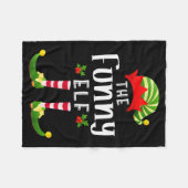 Couverture Polaire Funny Christmas Elf Matching Pajama X-mas Party  (Devant (Horizontal))