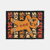 Couverture Polaire Funny Christmas Gingerbread Cookie Dab Six Seven 6 (Devant (Horizontal))