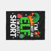 Couverture Polaire Funny Christmas Im Not An Elf Just Short Xmas Men  (Devant (Horizontal))
