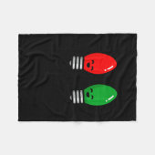 Couverture Polaire Funny Christmas Lights Pun Working Over Holidays_  (Devant (Horizontal))