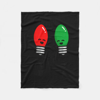 Couverture Polaire Funny Christmas Lights Pun Working Over Holidays_