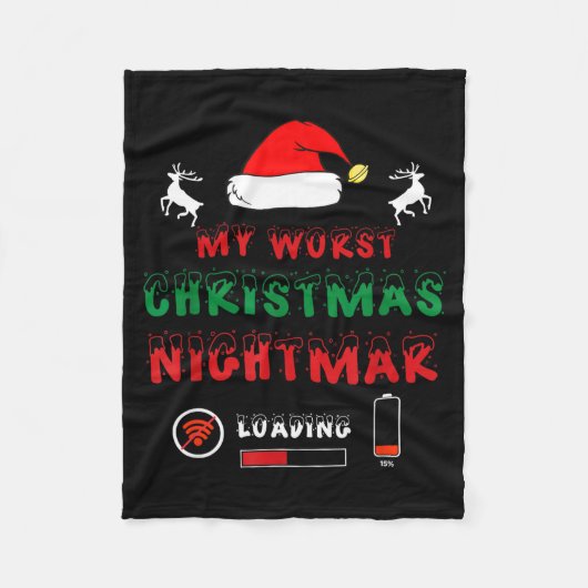 Couverture Polaire Funny Christmas My Worst For Gamers  (Devant)