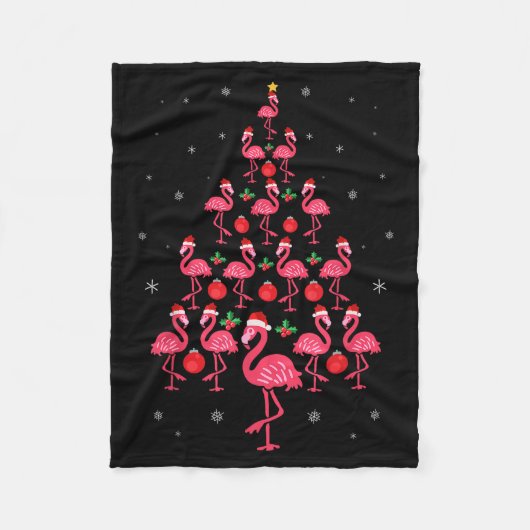Couverture Polaire Funny Christmas Nk Flamingo Tree Holiday Gift Bird (Devant)