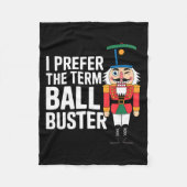 Couverture Polaire Funny Christmas Nutcracker- Ball Buster Funny Mens (Devant)