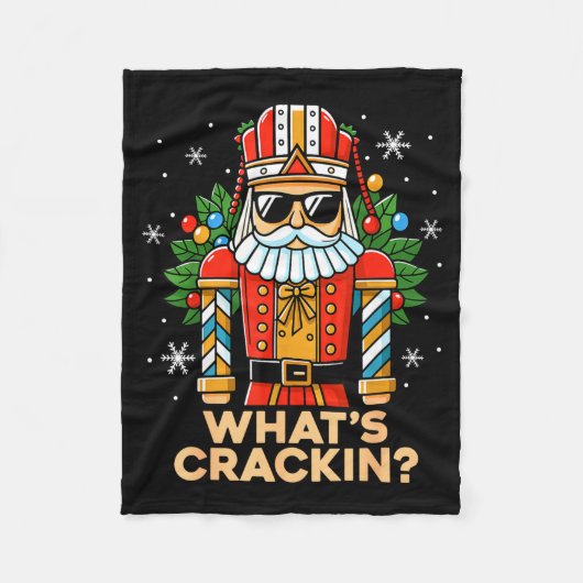 Couverture Polaire Funny Christmas Nutcracker Men Kids Teen Boys What (Devant)