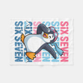Couverture Polaire Funny Christmas Penguin Dabbing Xmas Dab Six Seven (Devant (Horizontal))