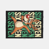 Couverture Polaire Funny Christmas Reindeer Dabbing Xmas Dab Six Seve (Devant (Horizontal))