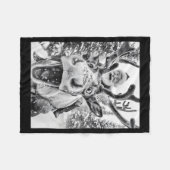 Couverture Polaire Funny Christmas Reindeer Selfie Santa Claus Xmas S (Devant (Horizontal))