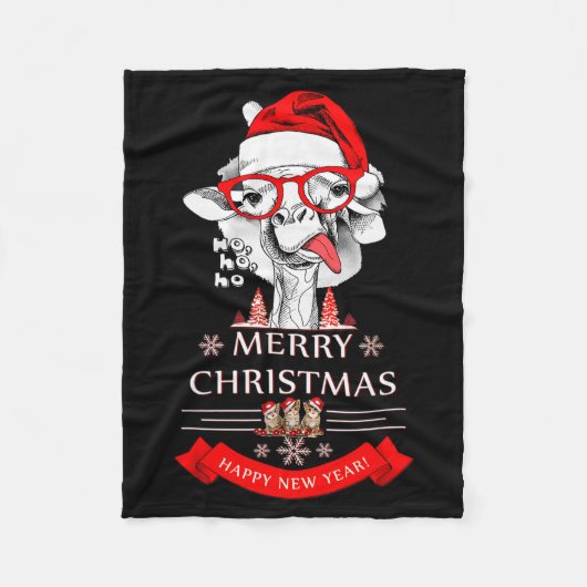Couverture Polaire Funny Christmas Shirt Christmas Ho-ho-ho  (Devant)