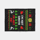 Couverture Polaire Funny Christmas Shirt. I'm Not Santa, I'm Just Fat (Devant (Horizontal))