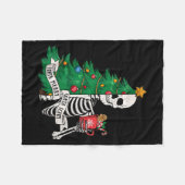 Couverture Polaire Funny Christmas Sorta Merry Sorta Y Skeleton Xmas (Devant (Horizontal))